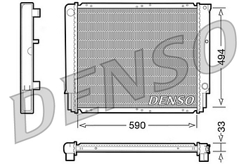 Радиатор охлаждения DENSO DRM33050