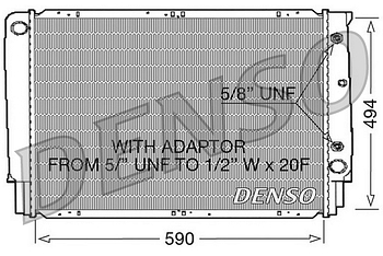 Радиатор охлаждения DENSO DRM33054