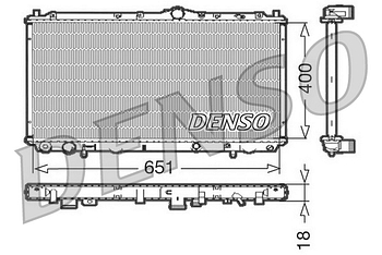 Радиатор охлаждения DENSO DRM33061
