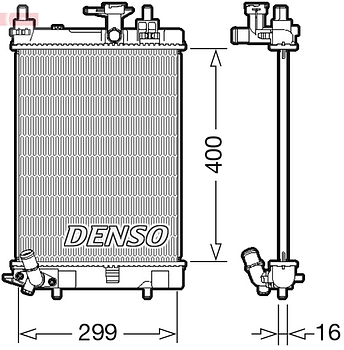 Радиатор охлаждения DENSO DRM35003