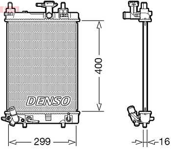 Радиатор охлаждения DENSO DRM35004