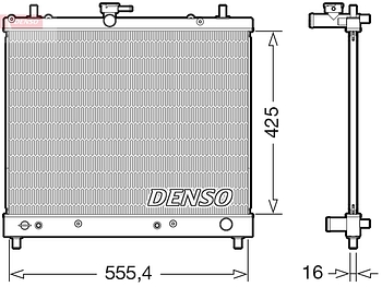 Радиатор охлаждения DENSO DRM35006