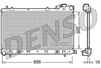 Радиатор охлаждения DENSO DRM36002