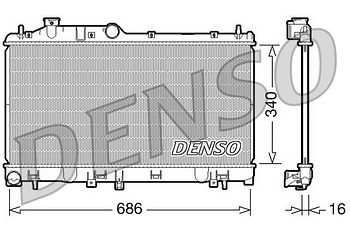 Радиатор охлаждения DENSO DRM36007