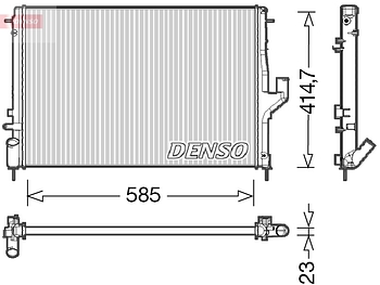 Радиатор охлаждения DENSO DRM37001