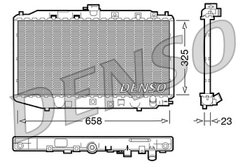 Радиатор охлаждения DENSO DRM40002