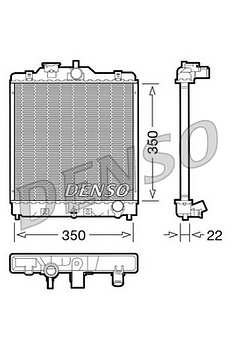 Радиатор охлаждения DENSO DRM40003