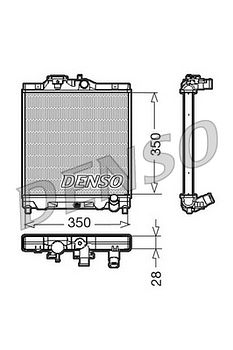 Радиатор охлаждения DENSO DRM40004