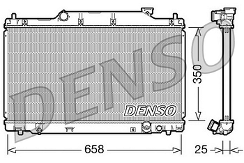 Радиатор охлаждения DENSO DRM40007
