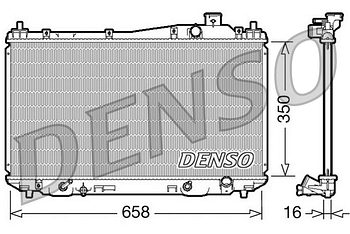 Радиатор охлаждения DENSO DRM40008