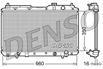 Радиатор охлаждения DENSO DRM40010