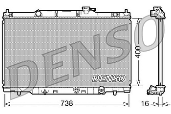 Радиатор охлаждения DENSO DRM40011