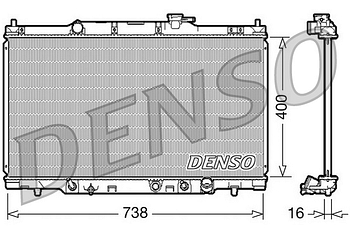 Радиатор охлаждения DENSO DRM40012