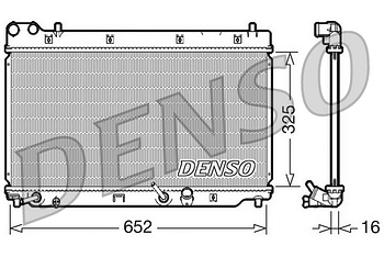 Радиатор охлаждения DENSO DRM40014