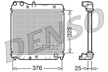 Радиатор охлаждения DENSO DRM40015
