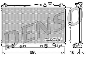 Радиатор охлаждения DENSO DRM40017