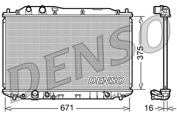Радиатор охлаждения DENSO DRM40018