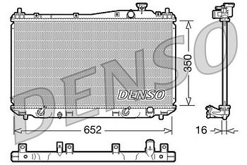 Радиатор охлаждения DENSO DRM40019