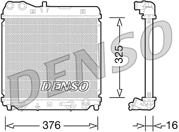 Радиатор охлаждения DENSO DRM40026