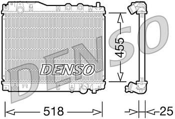 Радиатор охлаждения DENSO DRM40027