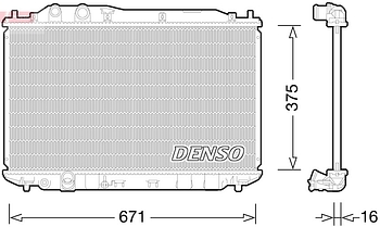 Радиатор охлаждения DENSO DRM40028