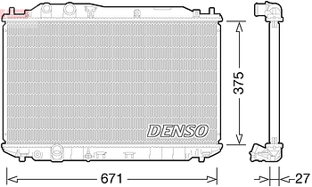 Радиатор охлаждения DENSO DRM40029