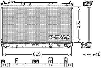 Радиатор охлаждения DENSO DRM40035