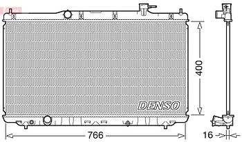 Радиатор охлаждения DENSO DRM40038