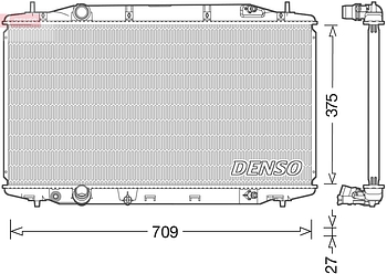 Радиатор охлаждения DENSO DRM40041