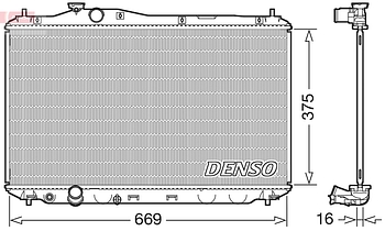 Радиатор охлаждения DENSO DRM40042