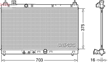 Радиатор охлаждения DENSO DRM40045