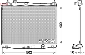 Радиатор охлаждения DENSO DRM40047
