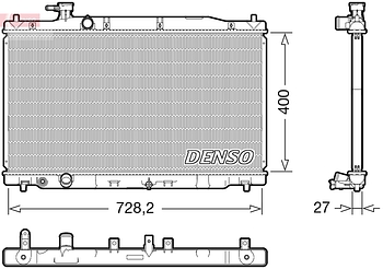 Радиатор охлаждения DENSO DRM40050