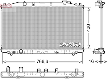 Радиатор охлаждения DENSO DRM40051