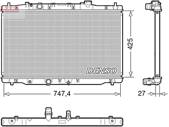 Радиатор охлаждения DENSO DRM40054