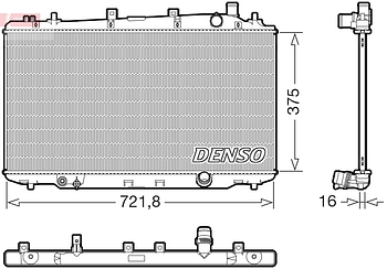 Радиатор охлаждения DENSO DRM40056