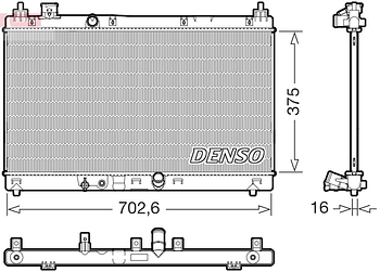 Радиатор охлаждения DENSO DRM40057
