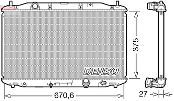 Радиатор охлаждения DENSO DRM40106