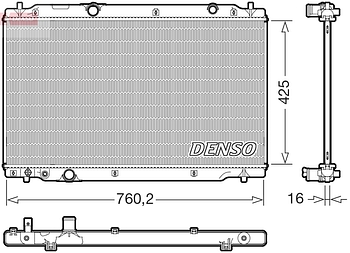 Радиатор охлаждения DENSO DRM40107