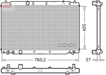 Радиатор охлаждения DENSO DRM40109