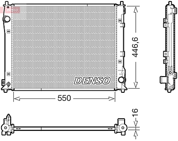 Радиатор охлаждения DENSO DRM40110