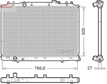Радиатор охлаждения DENSO DRM40111
