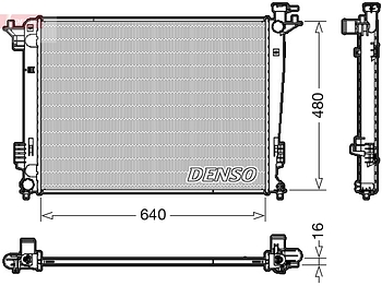 Радиатор охлаждения DENSO DRM41003