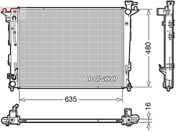 Радиатор охлаждения DENSO DRM41005