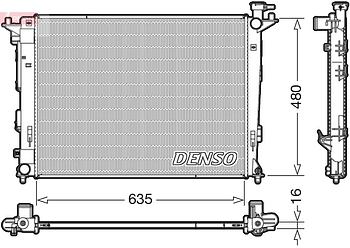 Радиатор охлаждения DENSO DRM41006