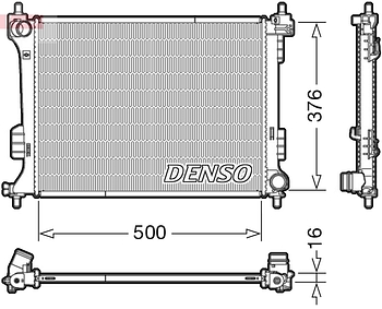 Радиатор охлаждения DENSO DRM41010