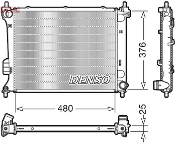 Радиатор охлаждения DENSO DRM41011
