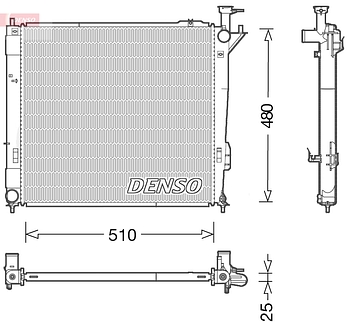 Радиатор охлаждения DENSO DRM41015