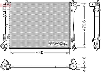 Радиатор охлаждения DENSO DRM41019