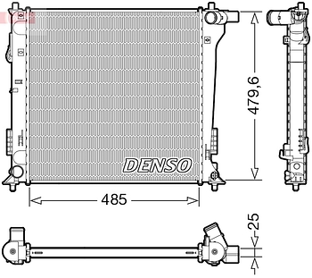 Радиатор охлаждения DENSO DRM41020